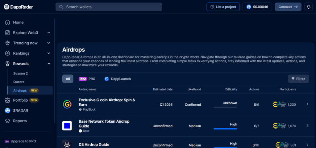 DappRadar Airdrop