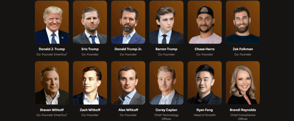 world liberty financial (WLFI) ekibi